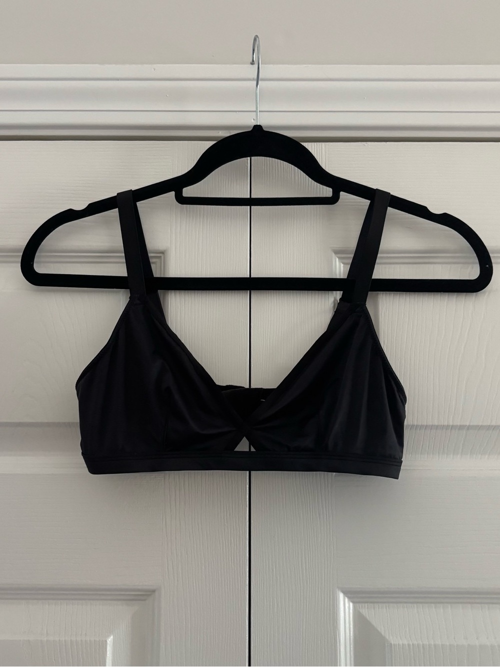 Victoria's Secret Black Unlined Satin Bralette